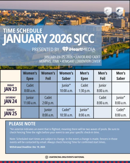 2026 SJCC Event Schedule at the Renasant Convention Center