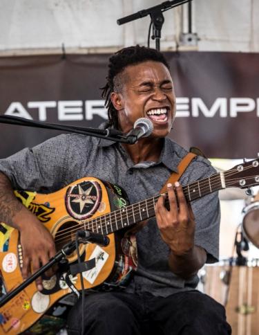 Performing at Memphis Music and Heritage Festival at Center for Southern Folklore