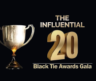 5th Year Celebration of The Influential 20 Black Tie Awards Gala Graphic