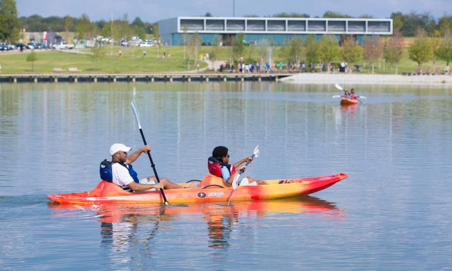 Kayaking at Shelby Farms Memphis