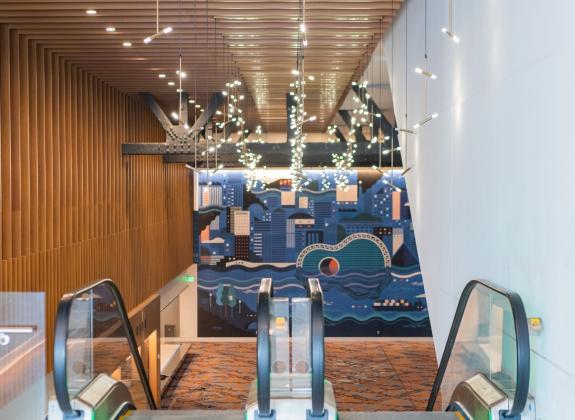 Renasant Convention Center Guitar Mural 