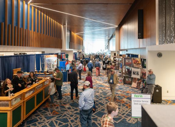 farm and gin convention set up at convention center