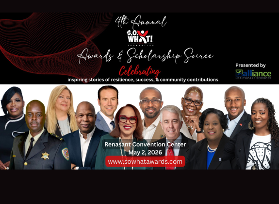 4th Annual S.O. What! Awards and Scholarship Soiree Graphic