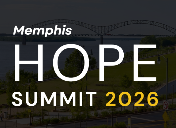 Memphis Hope Summit 2026 graphic with a Memphis riverfront background