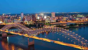 Memphis Skyline with Bridge. Photo Credit: Jack Kenner.